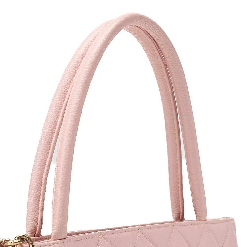CHANEL Matelasse Reissue Tote Caviar Skin Pink Gold-Tone Hardware, Pre-Owned