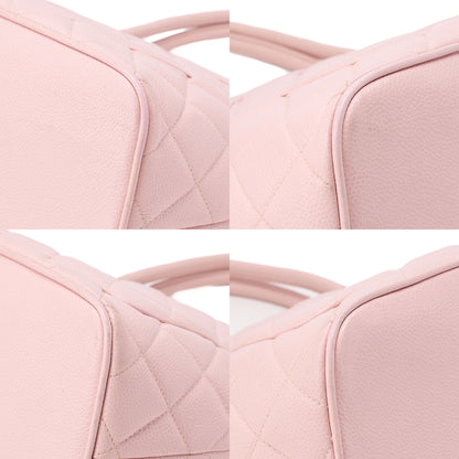 CHANEL Matelasse Reissue Tote Caviar Skin Pink Gold-Tone Hardware, Pre-Owned