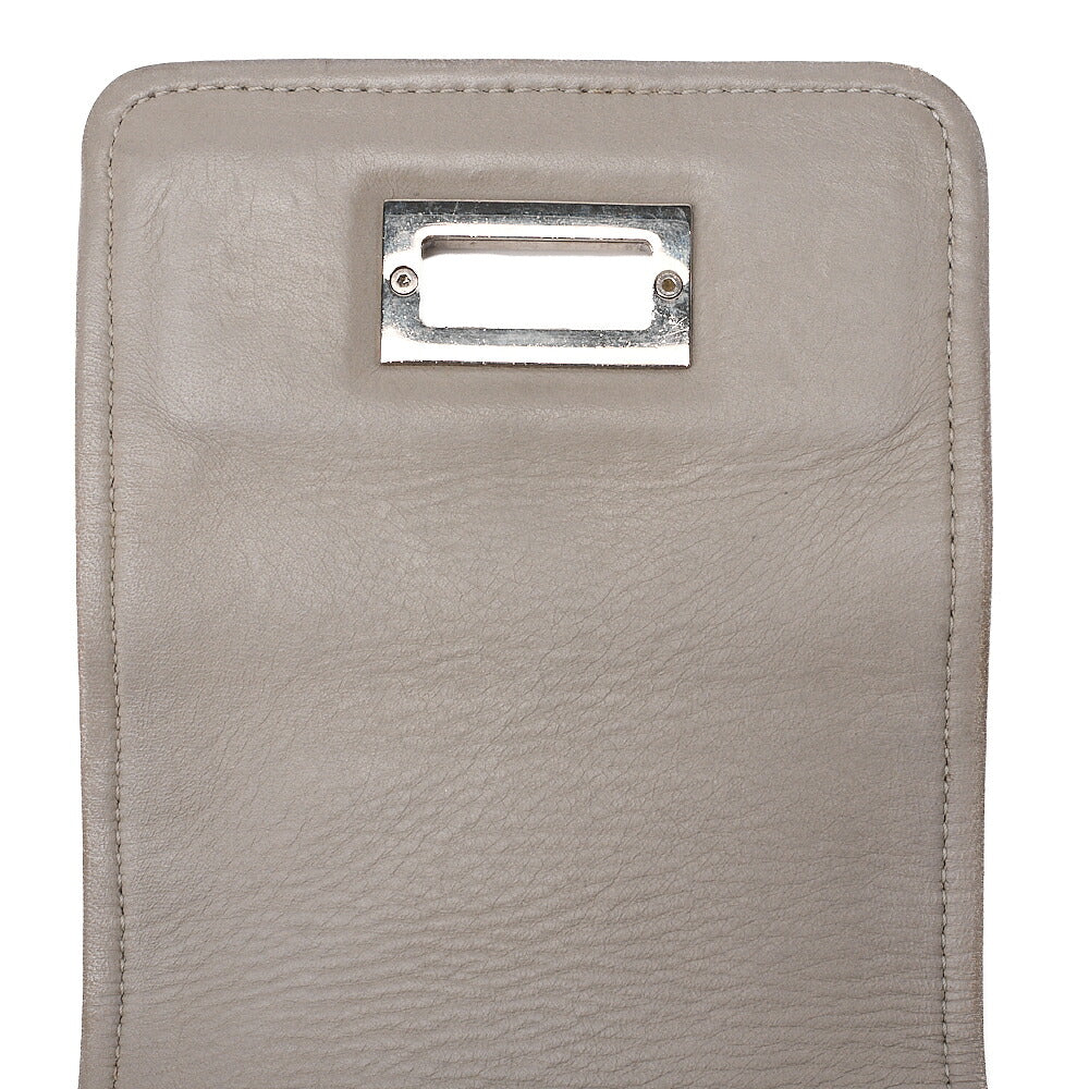 CHANEL Matelasse 2.55 Lock Chain Shoulder Lambskin Gray Silver-Tone Hardware, Pre-Owned