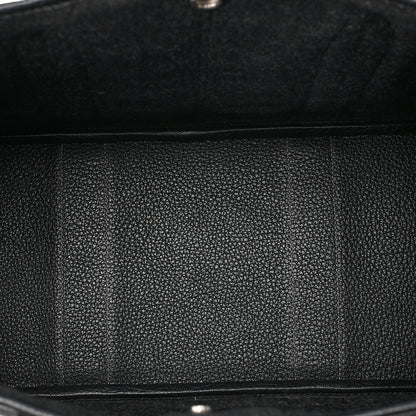 HERMES Hermes Garden Party PM Tote Bag Felt Black Silver-Tone Hardware, Pre-Owned