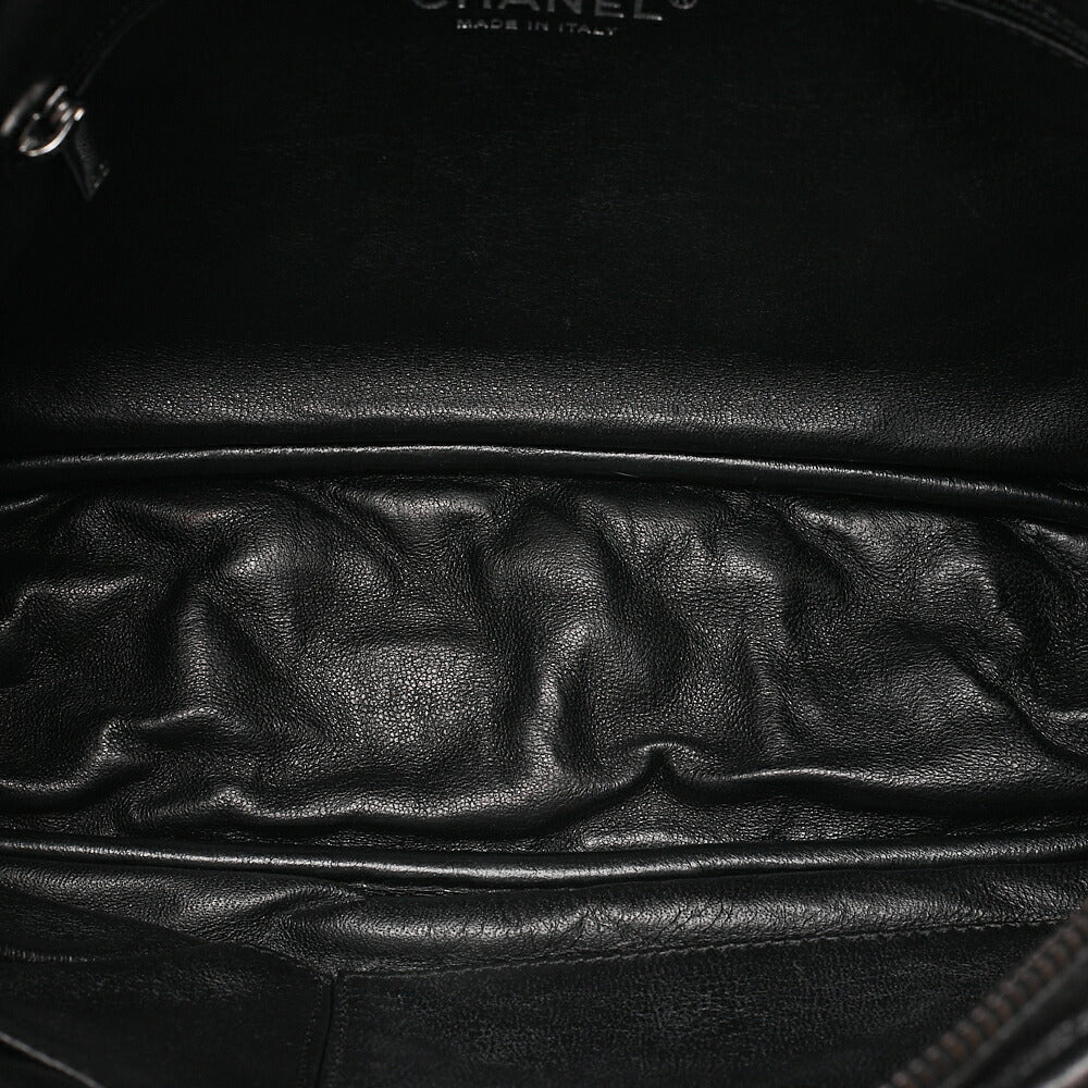 CHANEL Vintage Calf Matelasse 2.55 Turn Lock 2.55 Chain Shoulder Black-Tone Hardware, Pre-Owned