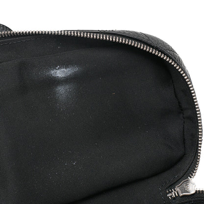 CHANEL Vintage Calf x Vinyl Matelasse Turn Lock Backpack-Type Chain Shoulder Black Silver-Tone Hardware, Pre-Owned