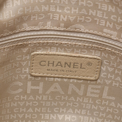 CHANEL Lambskin Coco Mark Charm Chain Shoulder Pink Silver-Tone Hardware, Pre-Owned