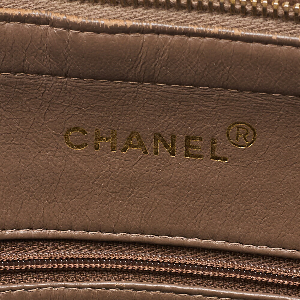 CHANEL Caviar Skin Matelasse with Sun Charm Chain Shoulder Brown Gold-Tone Hardware, Pre-Owned