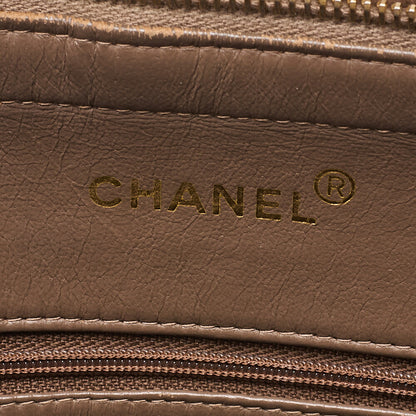 CHANEL Caviar Skin Matelasse with Sun Charm Chain Shoulder Brown Gold-Tone Hardware, Pre-Owned