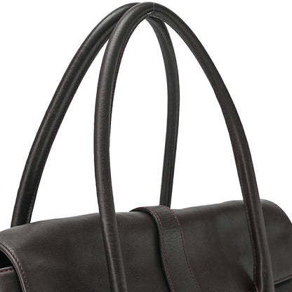CHANEL Lambskin Bicolore Large Size Tote Bag Brown (Black Hardware) Ladies' Bag Brand [Used] [Free Shipping]