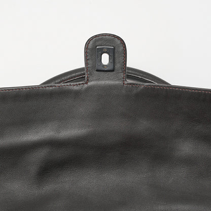 CHANEL Lambskin Bicolore Large Size Tote Bag Brown (Black Hardware) Ladies' Bag Brand [Used] [Free Shipping]