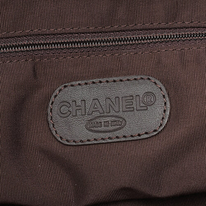 CHANEL Lambskin Bicolore Large Size Tote Bag Brown (Black Hardware) Ladies' Bag Brand [Used] [Free Shipping]