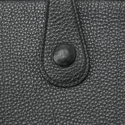 HERMES Herm?s Evelyn 1PM Taurillon Clemence Shoulder Bag Black Silver-Tone Hardware, Pre-Owned