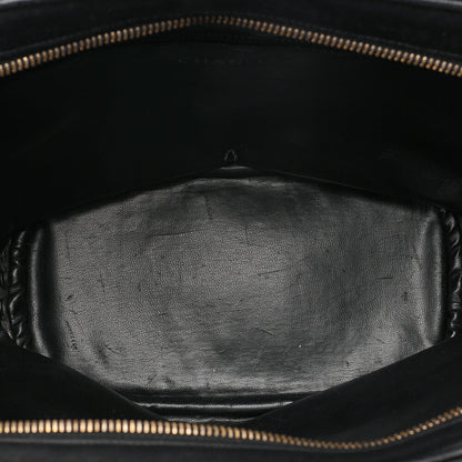 CHANEL Chanel Matelasse Plate Charm Chain Shoulder Lambskin Black Gold-Tone Hardware, Pre-Owned