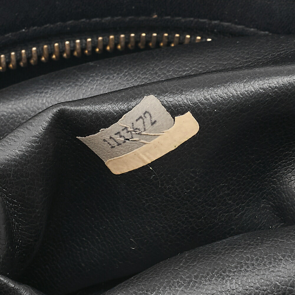 CHANEL Chanel Matelasse Plate Charm Chain Shoulder Lambskin Black Gold-Tone Hardware, Pre-Owned