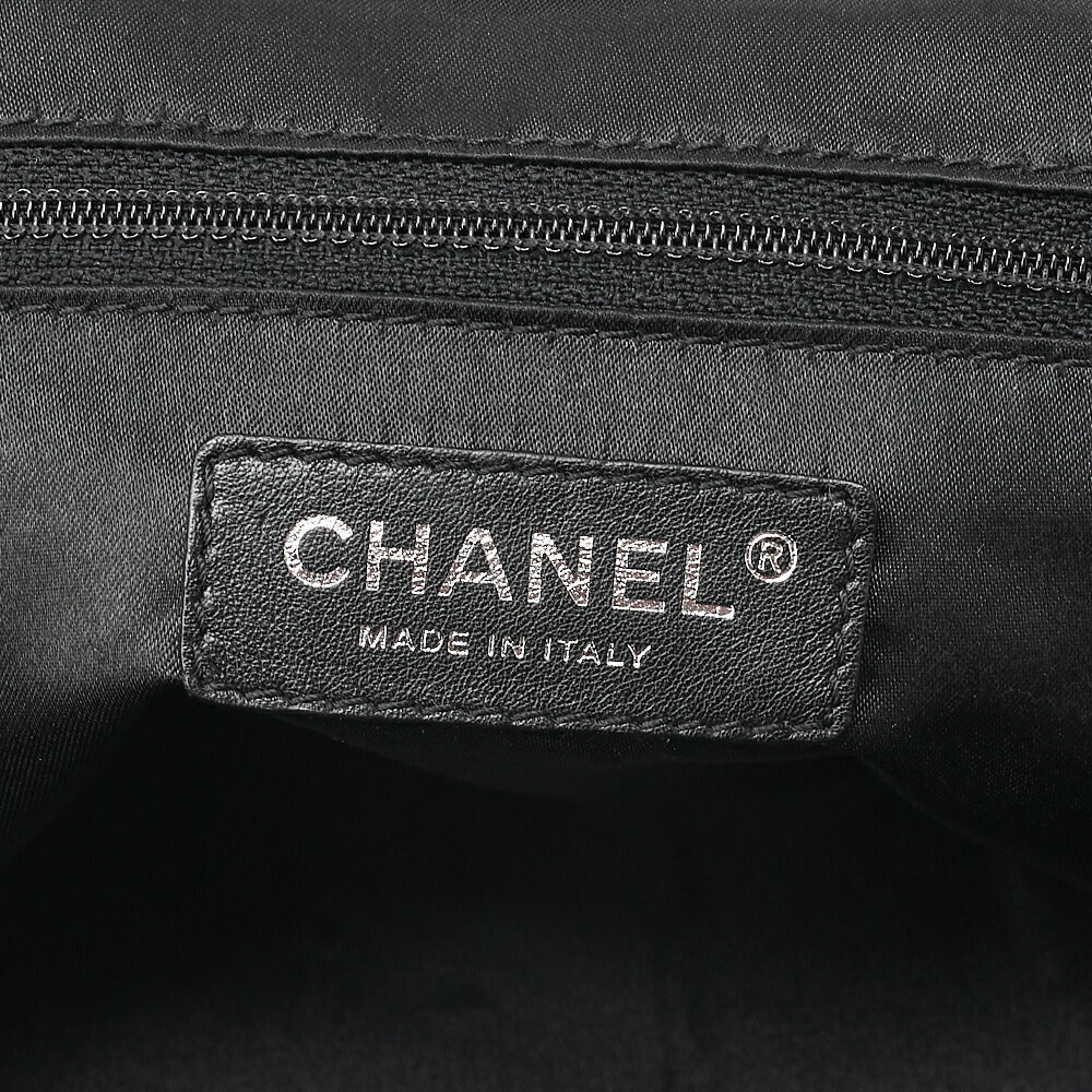 CHANEL Velvet x Lamb Coco Mark Kiss Clasp 2-Way Handbag Shoulder Bag Black Silver-Tone Hardware, Pre-Owned