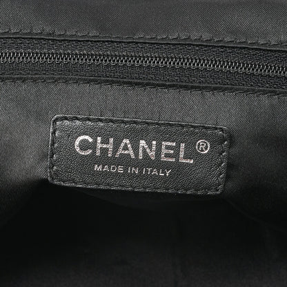 CHANEL Velvet x Lamb Coco Mark Kiss Clasp 2-Way Handbag Shoulder Bag Black Silver-Tone Hardware, Pre-Owned