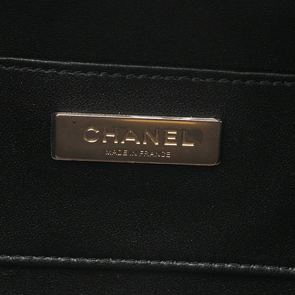 CHANEL Chain Shoulder Bag Matelasse Camera Bag Lambskin Black Gold-Tone Hardware, Pre-Owned