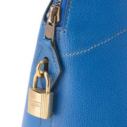 HERMES Herm?s Bolide 31 Handbag Shoulder Bag Cuchebel Blue Gold-Tone Hardware, Pre-Owned