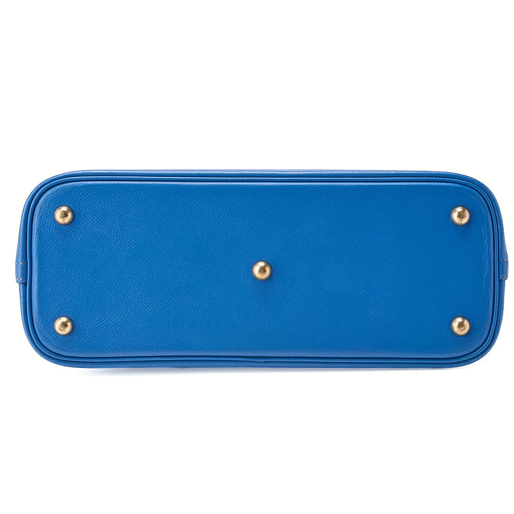 HERMES Herm?s Bolide 31 Handbag Shoulder Bag Cuchebel Blue Gold-Tone Hardware, Pre-Owned