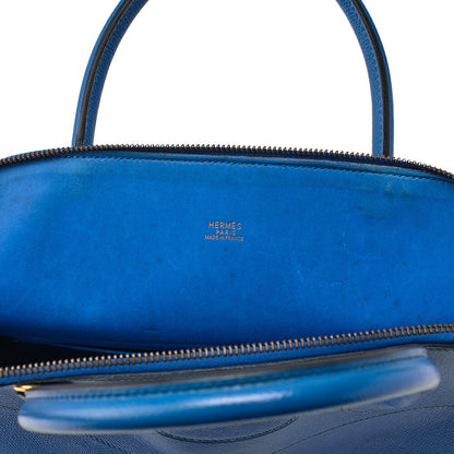 HERMES Herm?s Bolide 31 Handbag Shoulder Bag Cuchebel Blue Gold-Tone Hardware, Pre-Owned