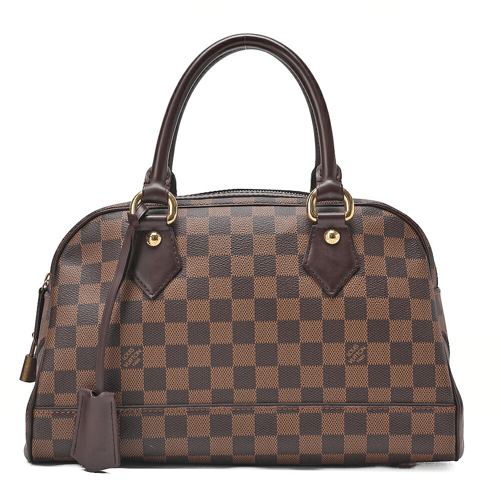 LOUIS VUITTON Louis Vuitton Damier Duomo Handbag N60008 Brown Gold-Tone Hardware, Pre-Owned
