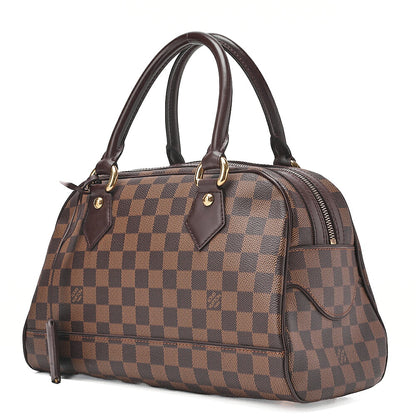 LOUIS VUITTON Louis Vuitton Damier Duomo Handbag N60008 Brown Gold-Tone Hardware, Pre-Owned