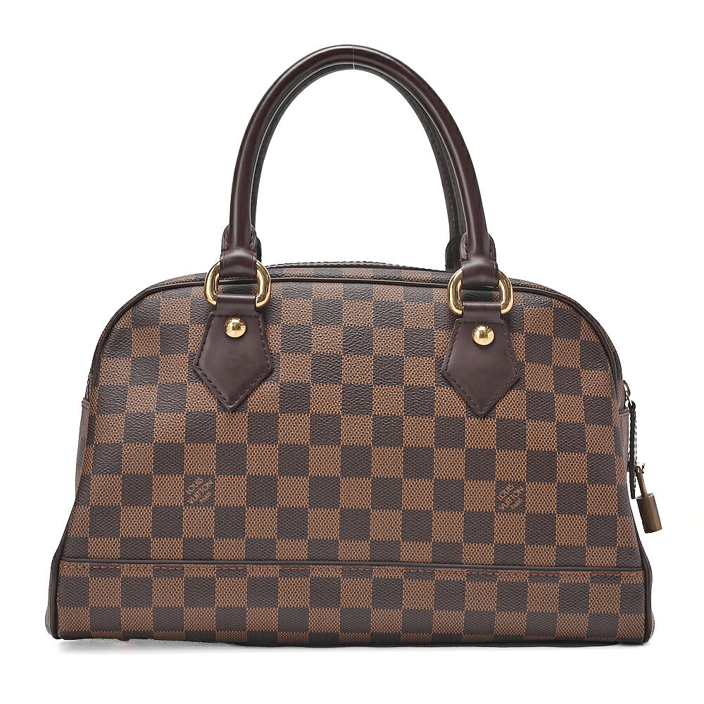 LOUIS VUITTON Louis Vuitton Damier Duomo Handbag N60008 Brown Gold-Tone Hardware, Pre-Owned