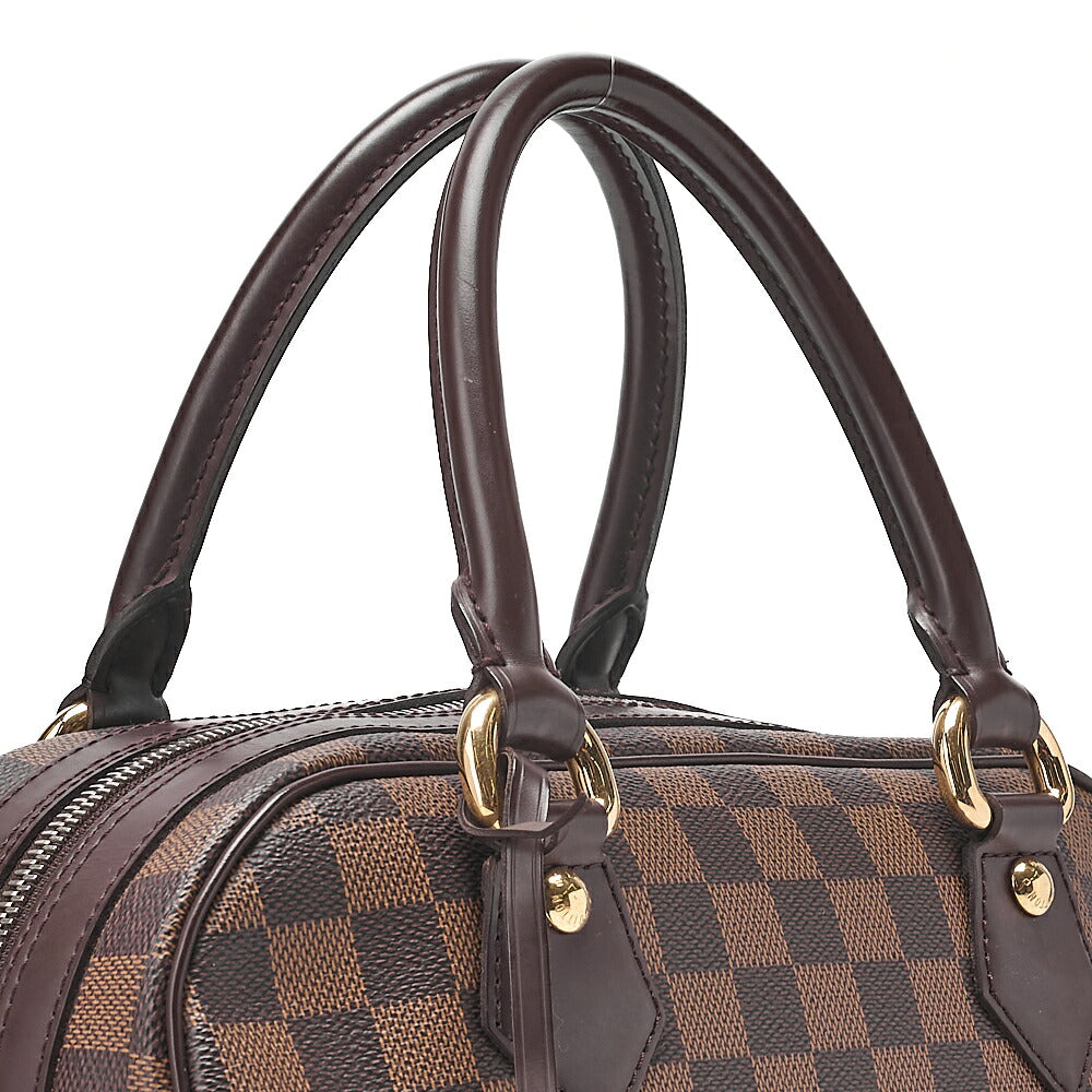 LOUIS VUITTON Louis Vuitton Damier Duomo Handbag N60008 Brown Gold-Tone Hardware, Pre-Owned