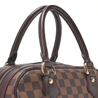 LOUIS VUITTON Louis Vuitton Damier Duomo Handbag N60008 Brown Gold-Tone Hardware, Pre-Owned