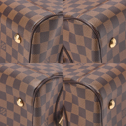 LOUIS VUITTON Louis Vuitton Damier Duomo Handbag N60008 Brown Gold-Tone Hardware, Pre-Owned