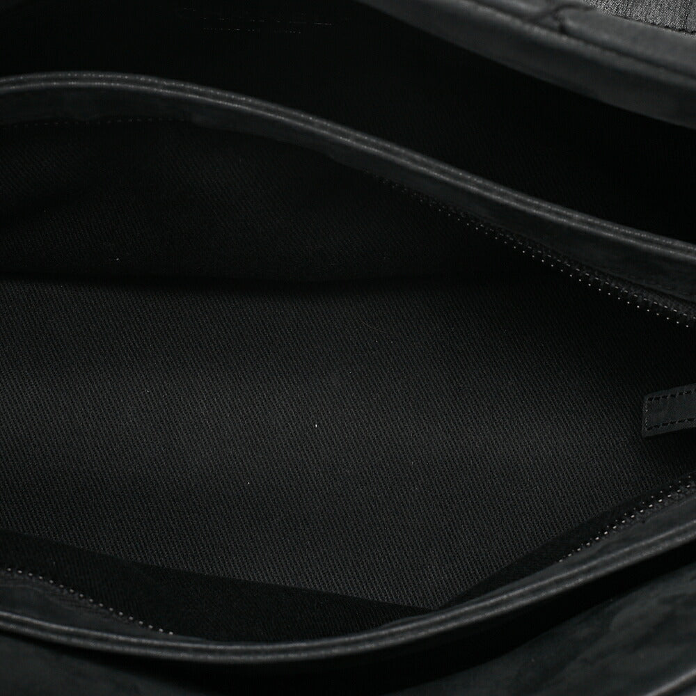 CHANEL Sparkle Leather Mademoiselle Coco Charm Boring Bag Black Black-Tone Hardware, Pre-Owned