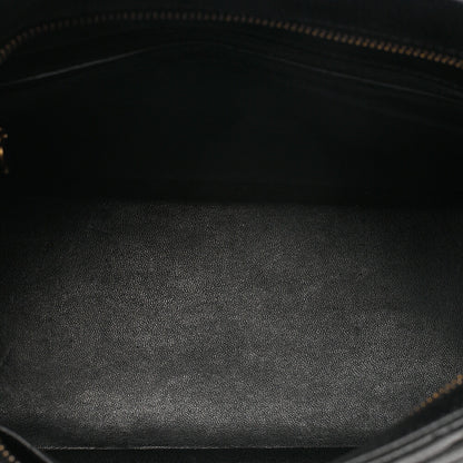 CHANEL Chanel Matelasse Reissue Tote Caviar Skin Black Gold-Tone Hardware, Pre-Owned