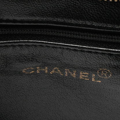 CHANEL Chanel Matelasse Reissue Tote Caviar Skin Black Gold-Tone Hardware, Pre-Owned