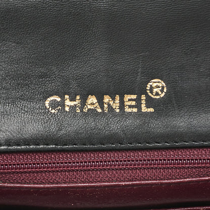 CHANEL Chain Shoulder Bag Minimat Telass? 17cm Lambskin Black Gold-Tone Hardware, Pre-Owned
