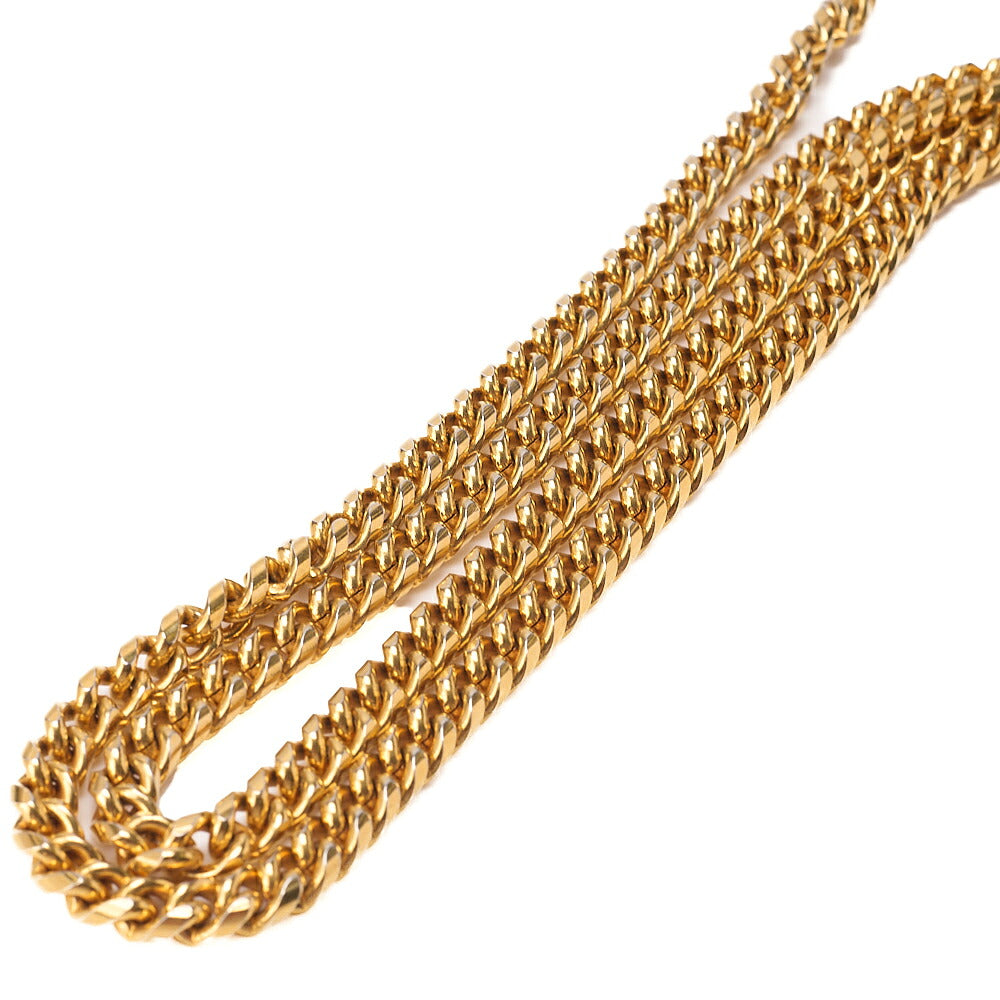 CHANEL Lambskin Matelasse 25cm Single Flap Grain Chain Shoulder Black Gold-Tone Hardware, Pre-Owned