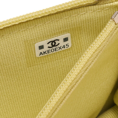 CHANEL Mini Matelasse Chain Wallet Lambskin Yellow Gold-Tone Hardware, Pre-Owned