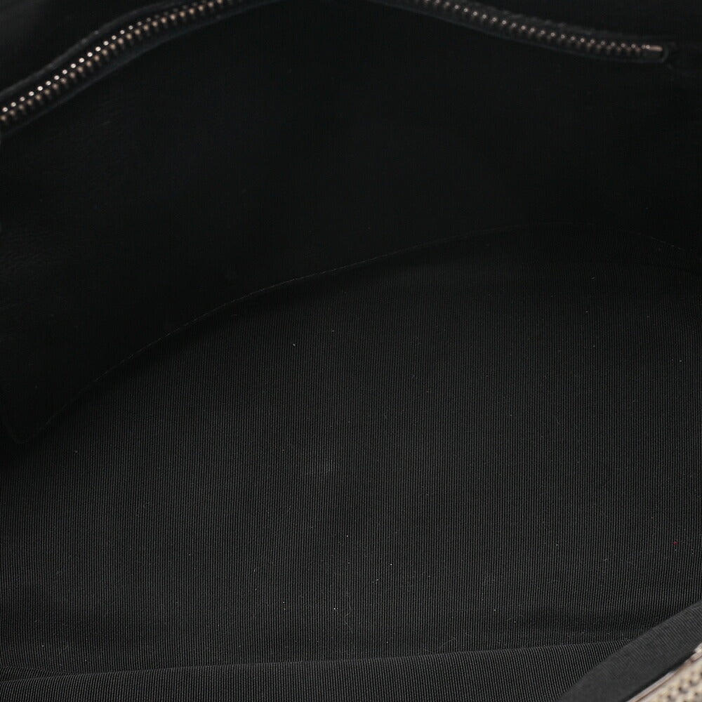 CHANEL Tote Bag Choco Bar Camellia No.5 Canvas x Enamel Gray x Yellow x Black Silver-Tone Hardware, Pre-Owned