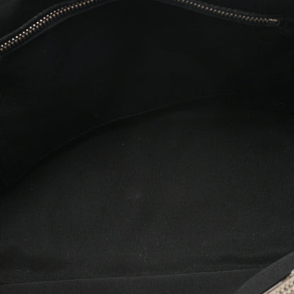 CHANEL Tote Bag Choco Bar Camellia No.5 Canvas x Enamel Gray x Yellow x Black Silver-Tone Hardware, Pre-Owned