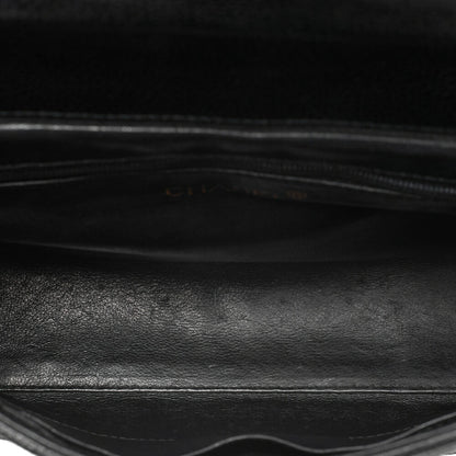 CHANEL Caviar Skin Biju Coco Mark Round Flap One-Shoulder Bag Black Gold-Tone Hardware, Pre-Owned