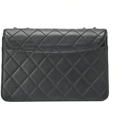 CHANEL Chanel Matelasse Beauty Lock Chain Shoulder Calfskin Black Gold-Tone Hardware, Pre-Owned
