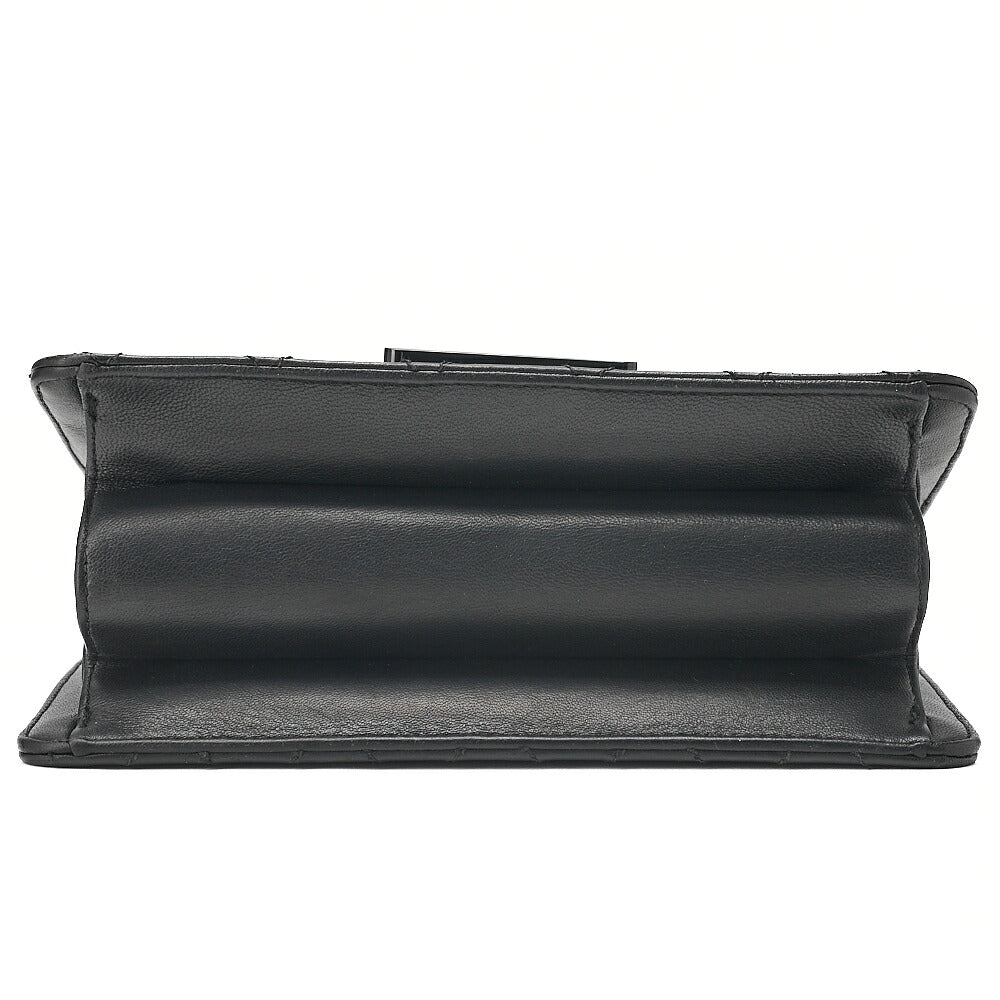 CHANEL Chanel Matelasse Beauty Lock Chain Shoulder Calfskin Black Gold-Tone Hardware, Pre-Owned