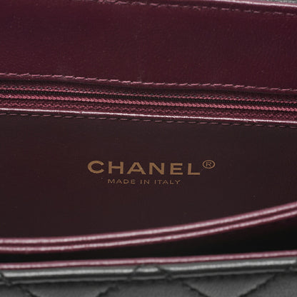 CHANEL Chanel Matelasse Beauty Lock Chain Shoulder Calfskin Black Gold-Tone Hardware, Pre-Owned