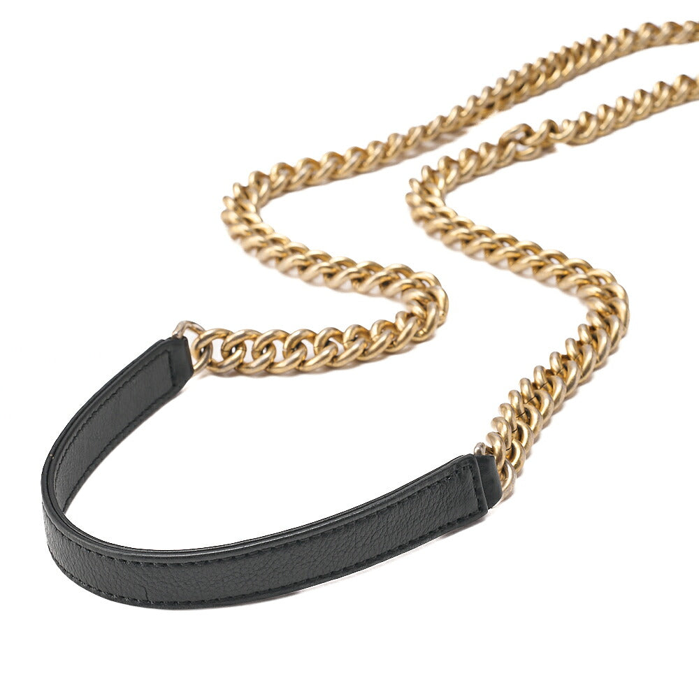 CHANEL Vanity Coco Mark 2-Way Chain Shoulder Caviar Skin x Lamb Black Gold-Tone Hardware, Pre-Owned