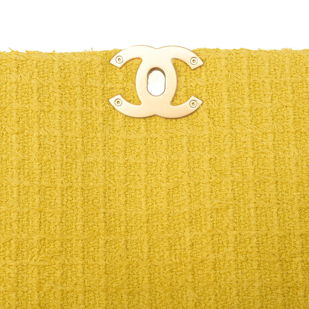 CHANEL Matelasse Chanel 19 Tweed 2-Way Chain Shoulder Yellow Gold