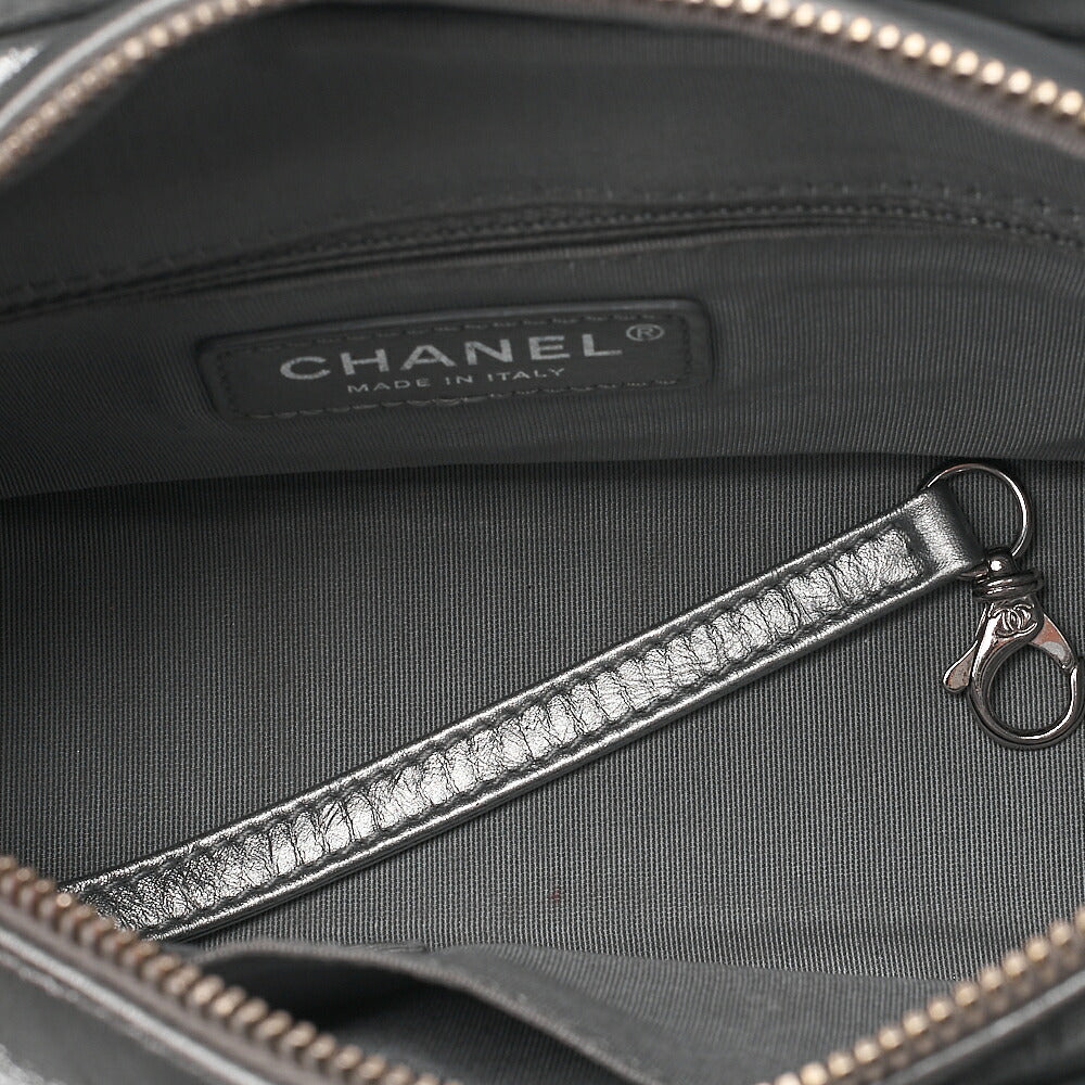 CHANEL Lambskin Gabrielle de Chanel Chain Shoulder Silver Silver X  Gold-Tone Hardware, Pre-Owned