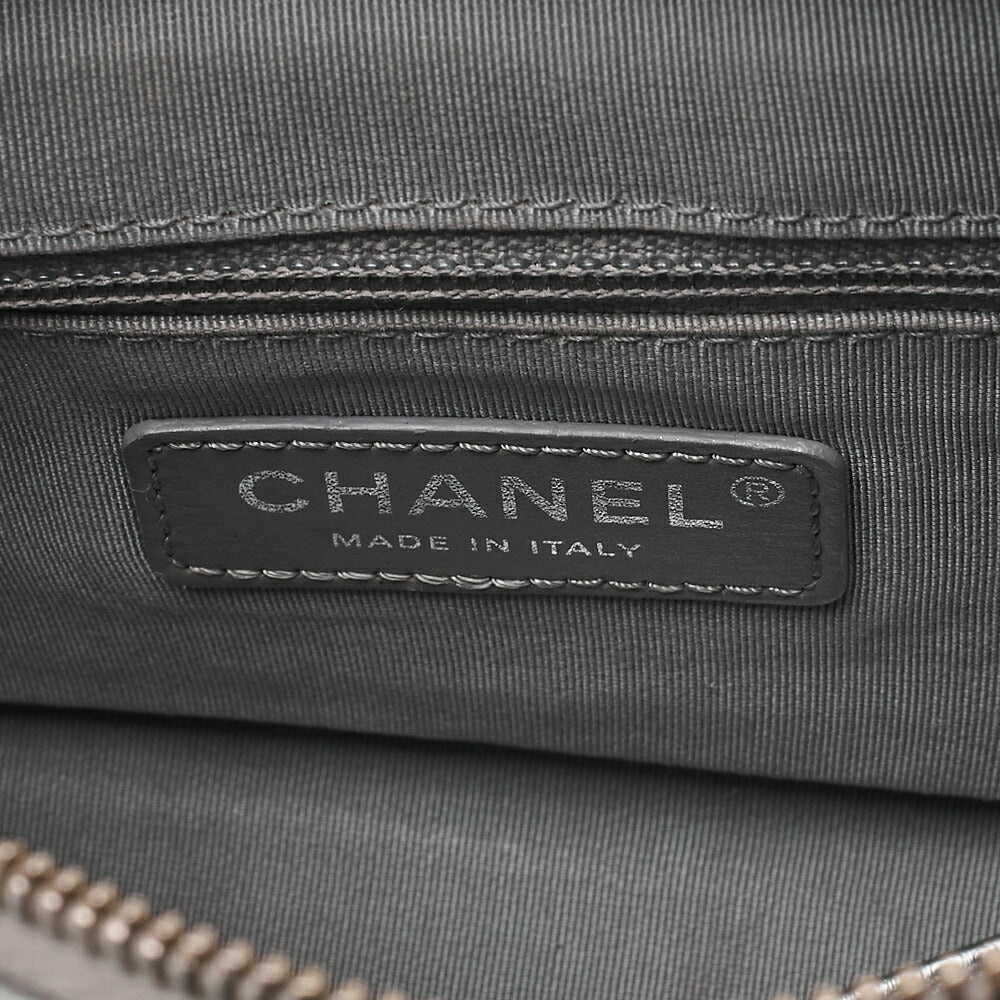 CHANEL Lambskin Gabrielle de Chanel Chain Shoulder Silver Silver X  Gold-Tone Hardware, Pre-Owned