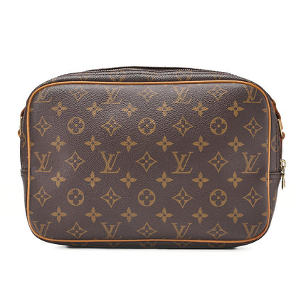 LOUIS VUITTON Louis Vuitton Monogram Reporter PM Shoulder Bag Monogram Brown Gold-Tone Hardware, Pre-Owned