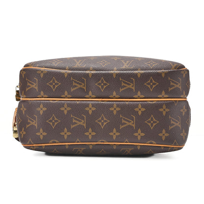 LOUIS VUITTON Louis Vuitton Monogram Reporter PM Shoulder Bag Monogram Brown Gold-Tone Hardware, Pre-Owned