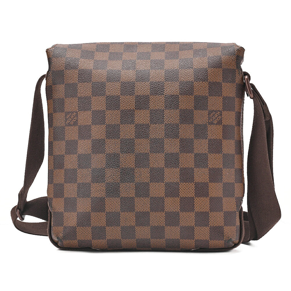 LOUIS VUITTON Louis Vuitton Damier Brooklyn PM Shoulder Bag N51210 Brown Gold-Tone Hardware, Pre-Owned