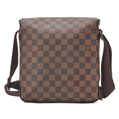 LOUIS VUITTON Louis Vuitton Damier Brooklyn PM Shoulder Bag N51210 Brown Gold-Tone Hardware, Pre-Owned