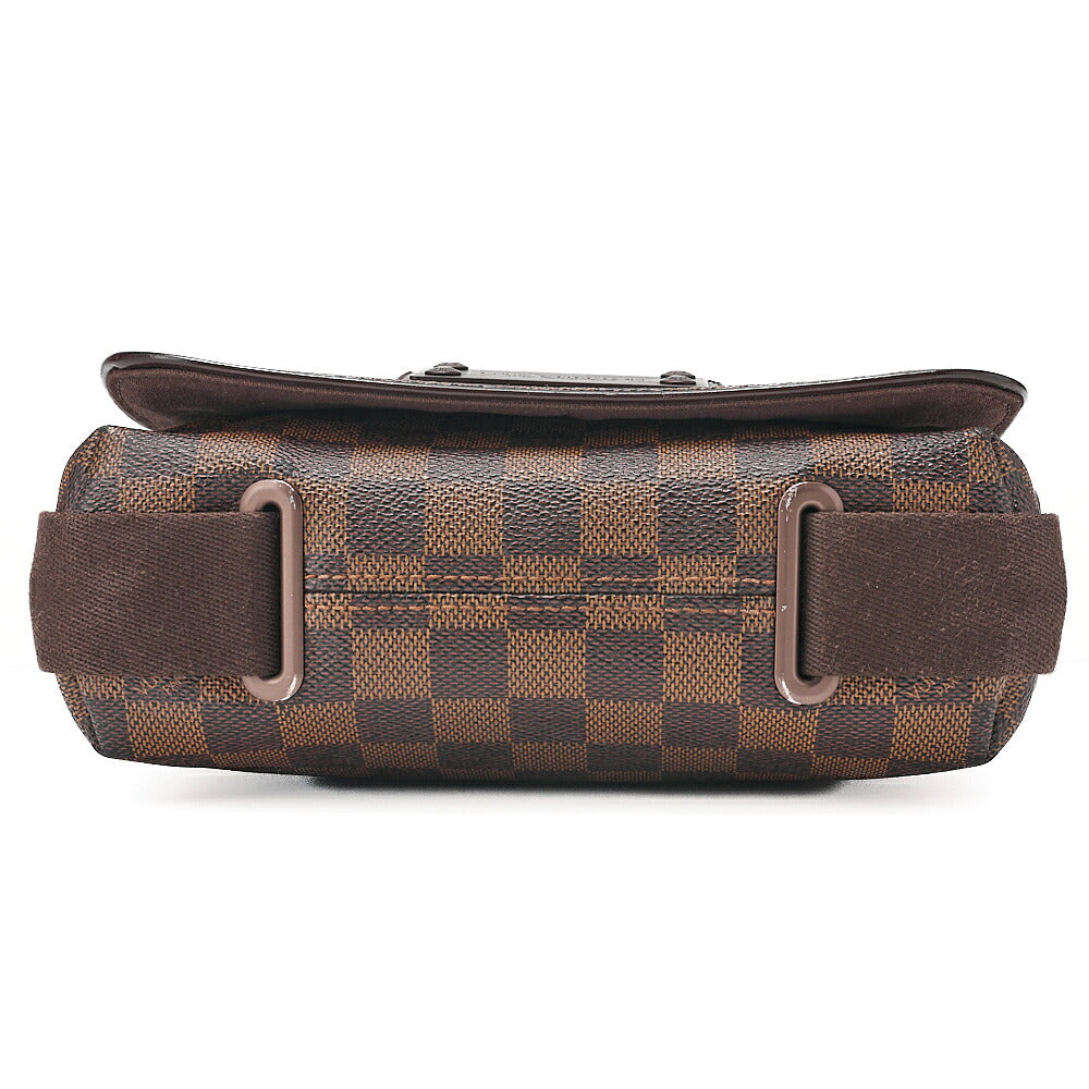 LOUIS VUITTON Louis Vuitton Damier Brooklyn PM Shoulder Bag N51210 Brown Gold-Tone Hardware, Pre-Owned
