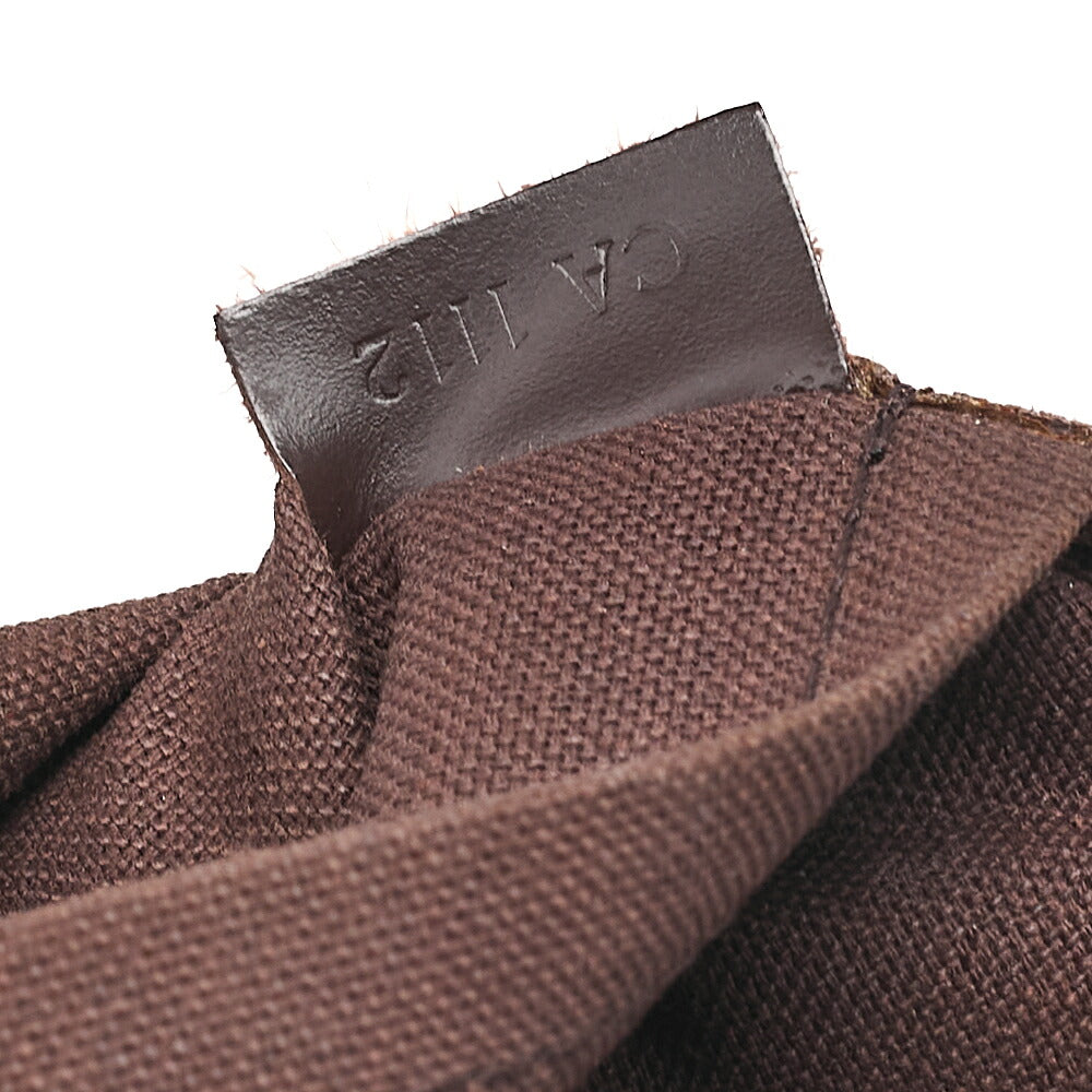 LOUIS VUITTON Louis Vuitton Damier Brooklyn PM Shoulder Bag N51210 Brown Gold-Tone Hardware, Pre-Owned