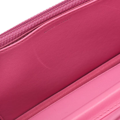 CHANEL Matelasse Chain Wallet Lambskin Pink Silver-Tone Hardware, Pre-Owned